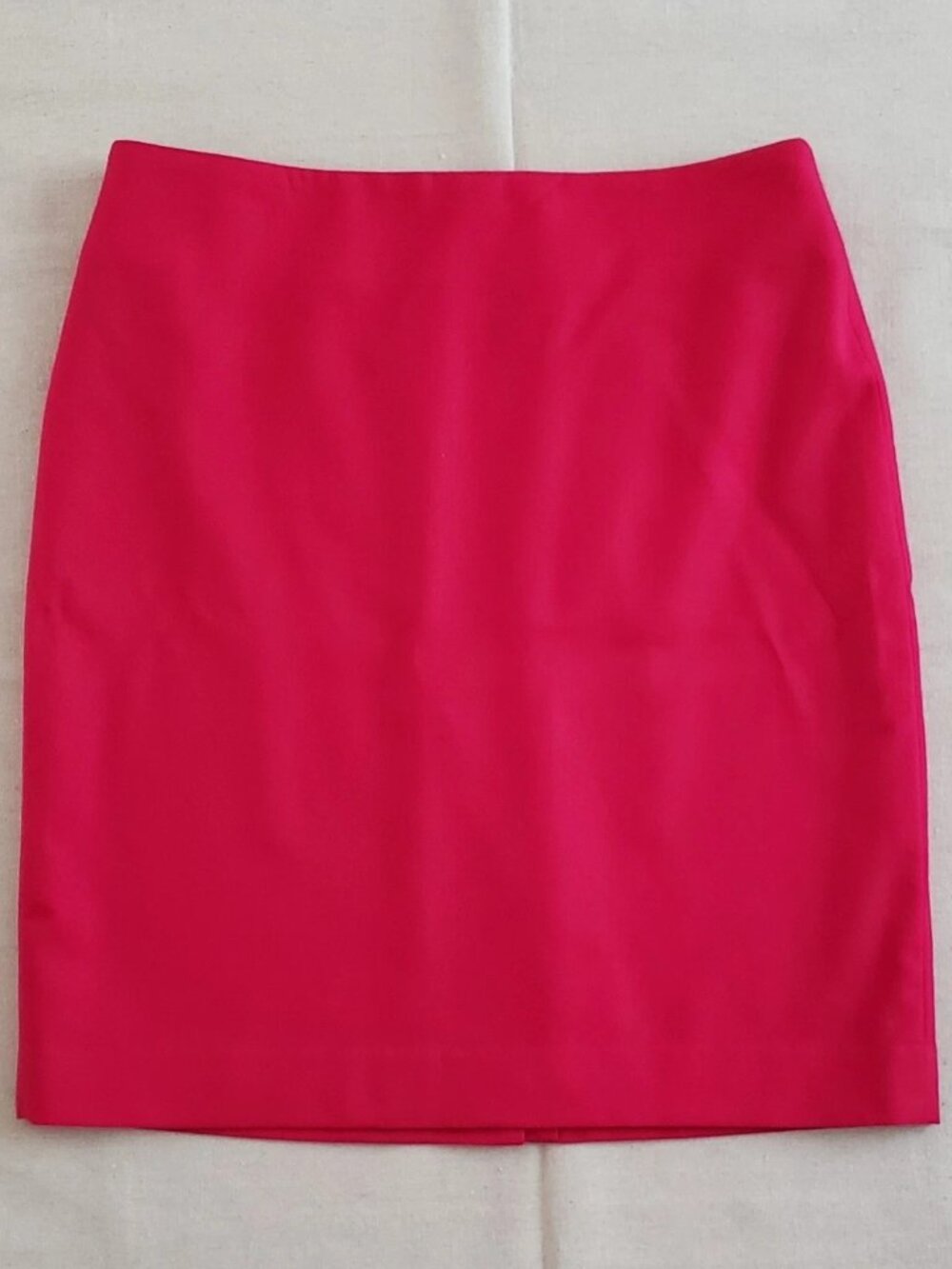 Talbots Women Size 6 Straight Pencil Skirt Wool Blend Knee Length Fuchsia Pink